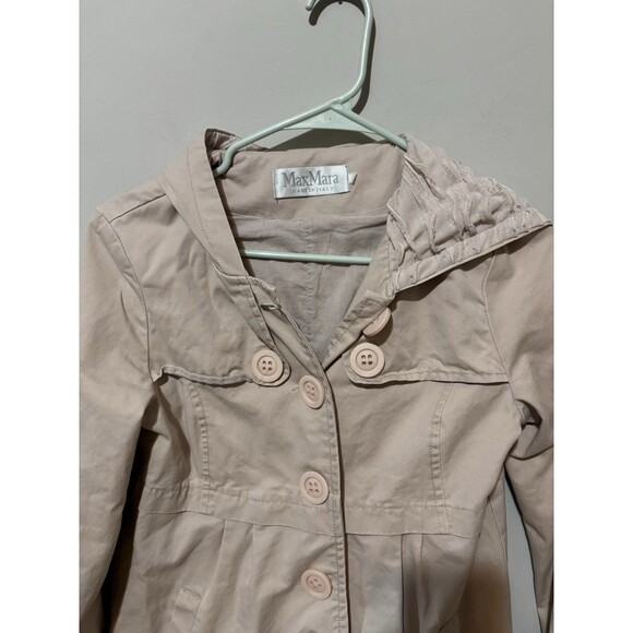 MaxMara Hooded Jacket Blush Medium See Description - Picture 2 of 5